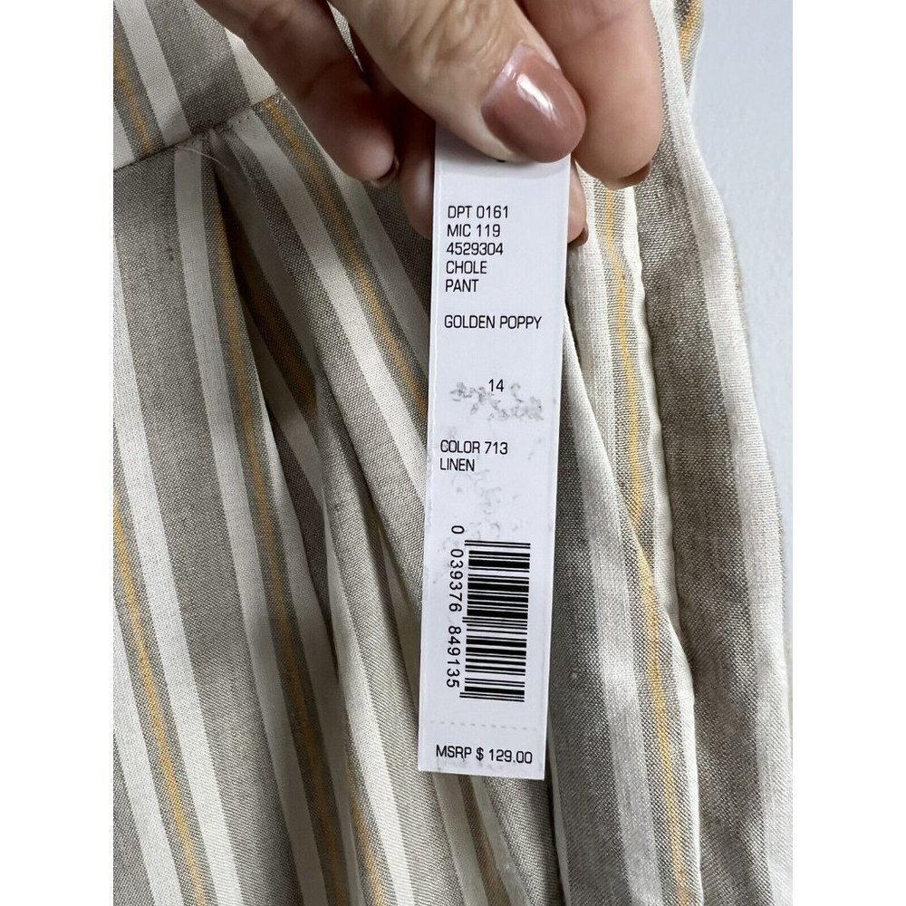 Antonio Melani Chole Wide Leg Linen Pant Size 14 NWT - Picture 8 of 9